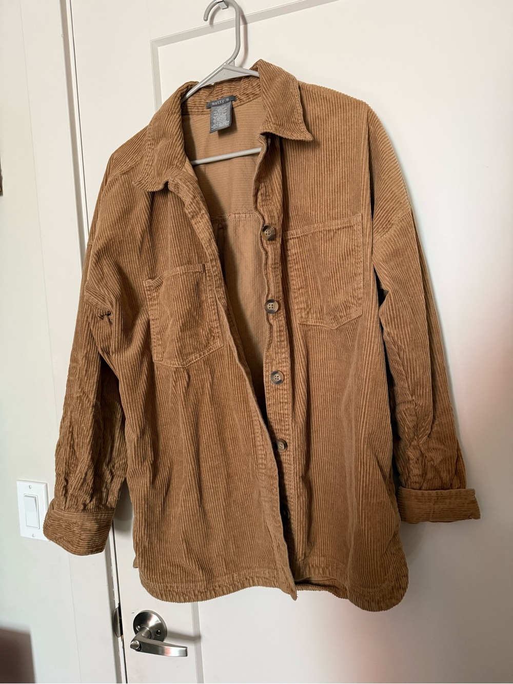 Matty M Brown Corduroy Button-Up Jacket